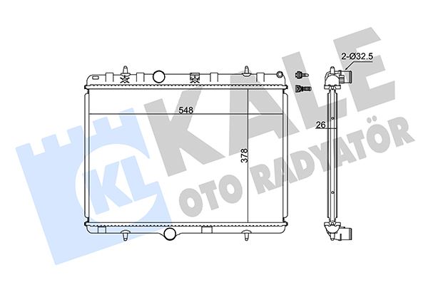 MOTOR SU RADYATORU MEKANIK P301 P1007 P2008 P207 1,6HDI 06> C2 C3 II C ELYSEE 1,4 1,6 1,4HDI 03> EP: - KALE 352500