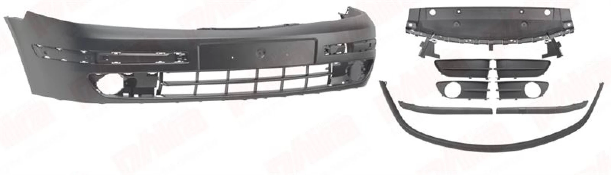 Renault On Tampon İzgaralı Spoylerli Takım Astarlı Laguna 01>07 - Phira Lg-01208