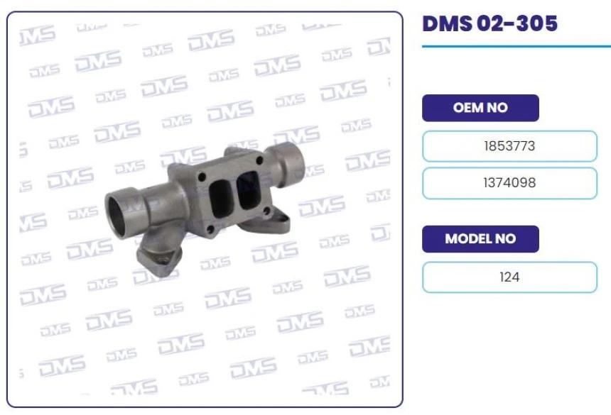 Scanıa Truck Egzoz Manıfoldu Orta Duz - Scanıa / P G R T 124 - Demosan 02-305