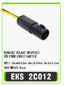 SOKET>RENAULT  VOLANT OKUYUCU  VE  SİS PARK   S2026 - EKS-2C012