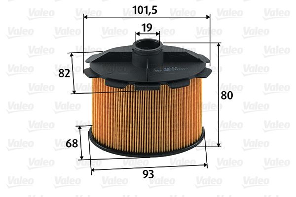 YAKIT FILTRESI (MAZOT) PEUGEOT 206 1.9 D, EXPERT, PARTNER, TOYOTA COROLLA, CITROEN BERLINGO - VALEO 587905