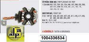 667-KÖMÜR YUVASI-BT (BSX 184/185 - 1)  4,6x12x10,5/11,2 - BOSCH-1004336534