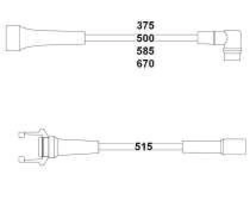 Renault Eski Bujı+bobın Kablosu R 11 Flash - F2n - Hellux Hbk3324