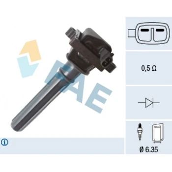 Chrysler Atesleme Bobını Chrysler 300m 2.7 V6 98>04 Concorde 2.7 LX 97>23 Sebring (jr) 2.7 V6 01>07 - Fae 80436