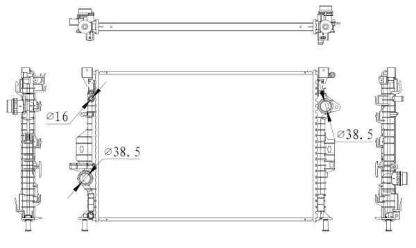 SU RADYATÖRÜ - BRAZING - NRF 550006