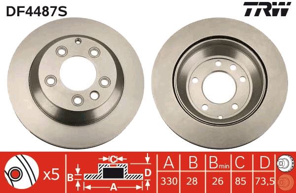 FREN DISKI ARKA - 28157/ DDF1580 - TRW DF4487S