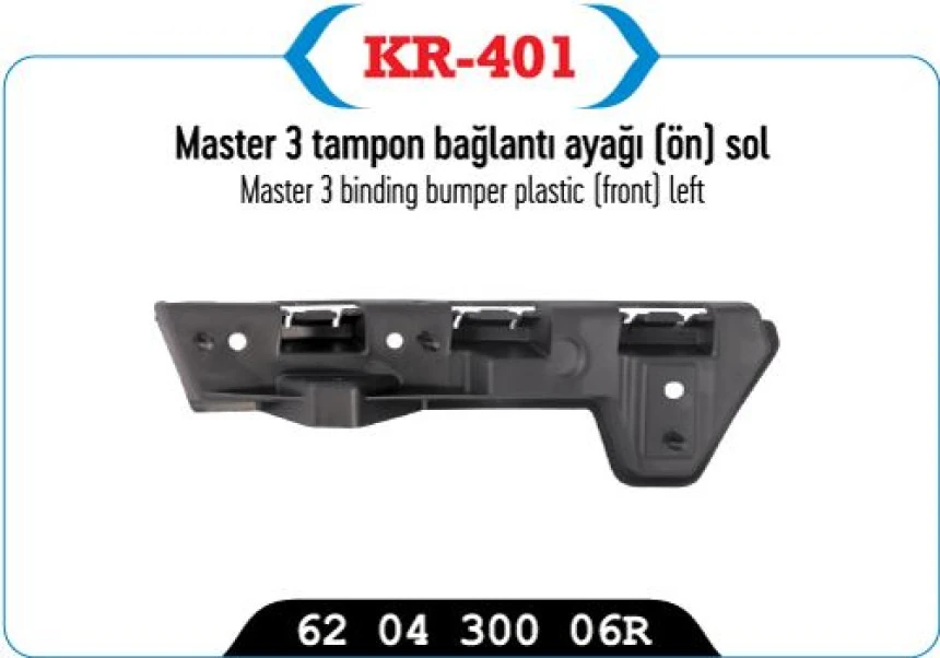 Renault Tampon Baglantı Ayagı On Sol Master III 10> - Kaya 401