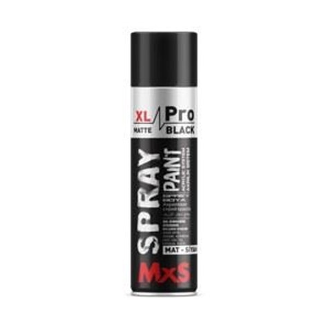 MxS Pro XL SPREY BOYA RAL 9005/PARLAK SIYAH 500 ml - MXS 186501