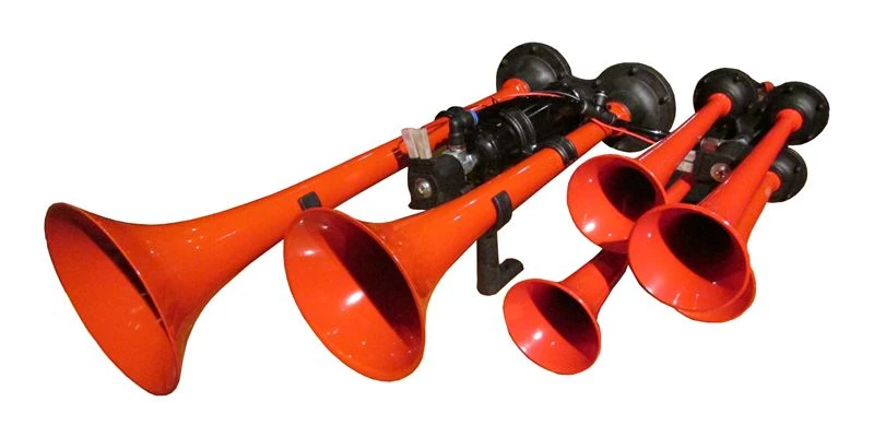 Unıversal 6 Borulu Metal Çok Sesli Yankılı Korna 12v - Hido 450c