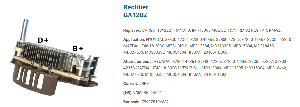 DİYOT TABLOSU-MIT 100MM CITROEN XM 2.0/2.2 (95) / PEUGEOT 605 3.0 V6 (97) - GAUSS-GA1282