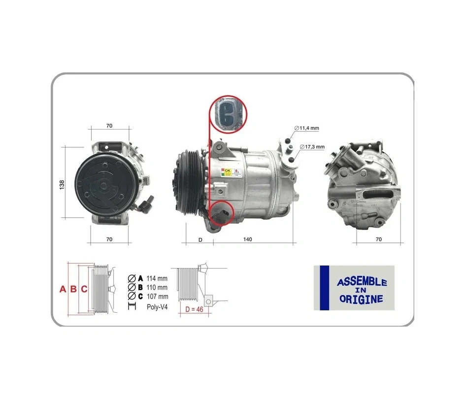 Fiat Klima Kompresoru - Klima Kompresoru - Fiat 5802212928