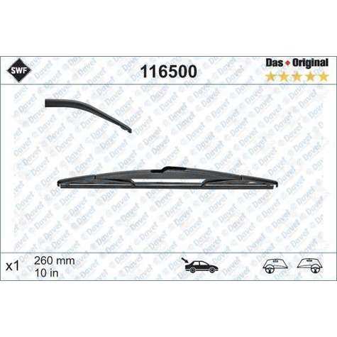 SILECEK SUPURGESI 260mm ARKA MEGANE II 06 / 03> MODUS 09 / 04 05 / 05 SCENIC II 05 / 03 SMART MCC (S - VALEO 116500