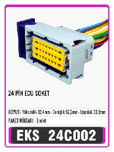 SOKET>24 PİN ECU - EKS-24C002