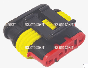SOKET>ÜNİVERSAL SÜPER SEAL - 4 PİNLİ ERKEK SOKET DEMONTE - EKS-4C008DM