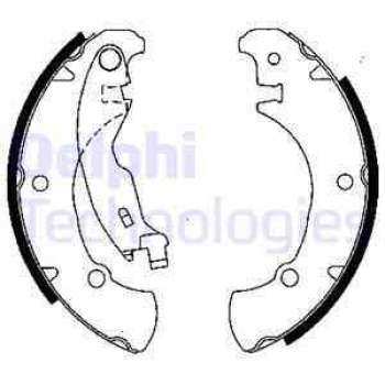 ARKA FREN BALATASI PABUC BRAVA BRAVO MAREA 1,2 / 1,4 / 1,6 / 1,8 / 1,9 96>02 - DELPHI LS1840