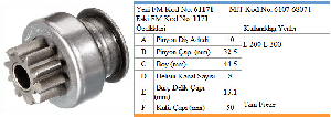 MARŞ DİŞLİSİ-JT 10D MITS.L200/L300  98--> M151171/12MIT1024/ZEN1024/M191X68071 - FORMMETAL-61171