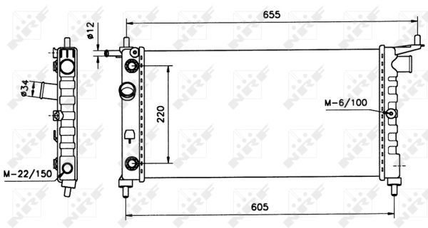 SU RADYATÖRÜ - NRF 50552