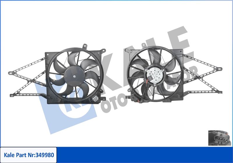 RADYATOR FAN DAVLUMBAZI ZAFIRA A Z16XE - KALE 349980