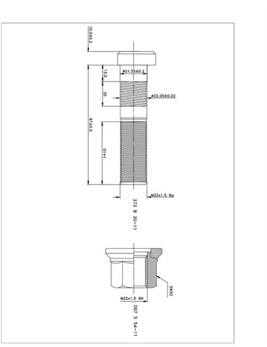 Dorse Truck Bijon Ve Somunu Bpw Bpw (magnı Kaplama) - Besel 373b30-11-007s54-11