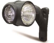 Unıversal Truck Uc İsaret Lambası-Sol Ledli Beyaz Camlı (yuvarlak Kisa Tip ) - Cerkez Slc-255