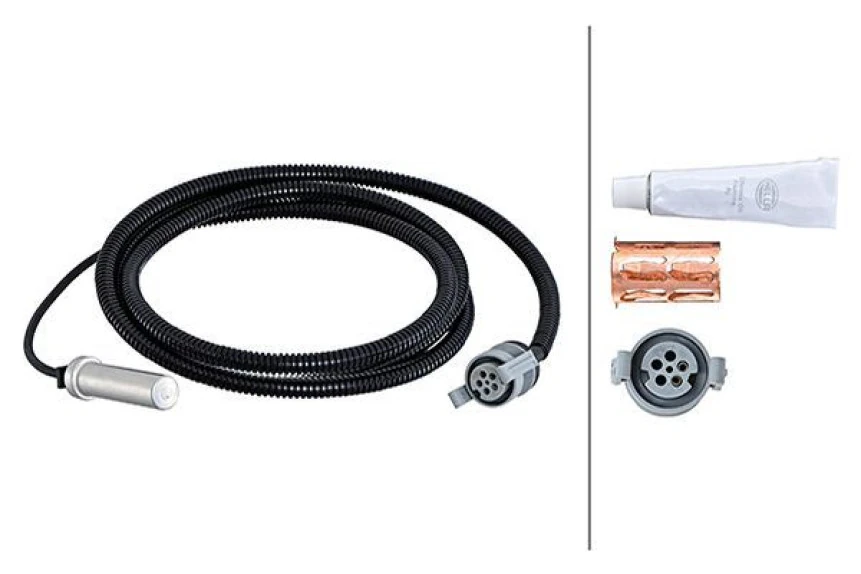 Man Truck Abs Sensoru Arka Sol Duz Tip Uzun Man 12.153 12.163 D0824 95> 2000 MM - 2 Pin - Hella 6pu230048-621