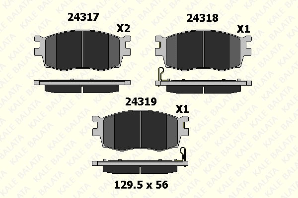 ON FREN BALATASI HYUNDAI ACCENT ERA 2006-2012 KIA RIO 2006-2012 I20 2008-> - TECHNO BRAKE TCB70200