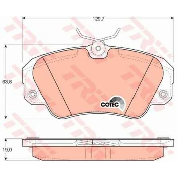 Opel On Fren Balatası Omega A / B Senator B - Trw Gdb957