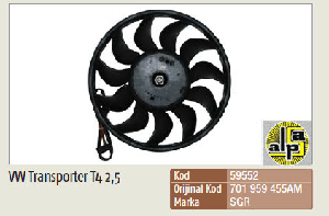 FAN MOTORU>TRANSPORTER T4 (1991-2003) 1.9 TD-2.4 D-2.5 TDI - SGR-59552