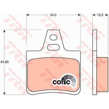 ARKA FREN BALATASI XANTIA XM P605 1,6 2,0 3,0 - TRW GDB1247