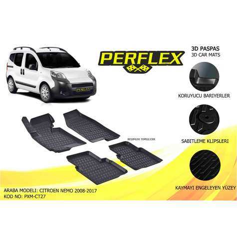 PASPAS 3D HAVUZLU X-MAT NEMO 08>17 - PERFLEX PXM-CT27