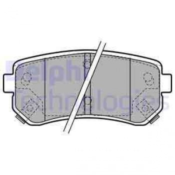 ARKA FREN BALATASI HYUNDAI ACCENT ERA 06> / I20 08>15 / I30 07>12 / IX20 IX35 10> / SONATA 10>14 / K - DELPHI LP1952