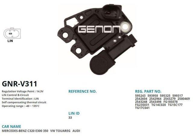 KONJEKTOR (12V) W169 04>12 W203 05>07 W204 09>14 W212 09>15 W164 05>09 - GENON GNR-V311