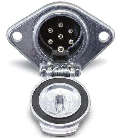Unıversal Truck Romork Soketi N Tip Metal 24v 7 Kutup - Ford / Daf / Scanıa / Volvo / Mercedes-Benz - Denge 18051
