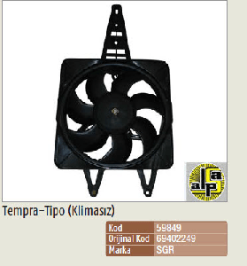 FAN MOTORU>KOMPLE TEMPRA/TİPO KLİMASIZ  2C000 - SGR-59849