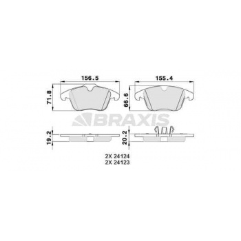 ON FREN BALATASI FREELANDER 2 06-14 / MONDEO IV 1.6TI / 2.0TDCI / 1.8TDCI / 2.5 07 /> S MAX GALAXY 1 - BRAXIS AA0044
