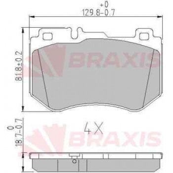 FREN BALATASI ON C-CLASS W205 14> S205 14> C205 15> A205 16> - BRAXIS AA0626