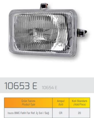 Bmc Truck Reflektor Sag İsuzu Fatıh IC - Farba 10654d