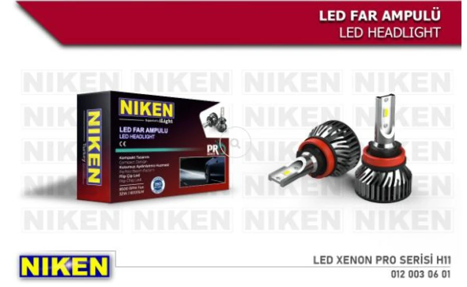 Unıversal Led Xenon Pro Serisi  H11 - Niken 012 003 06 01
