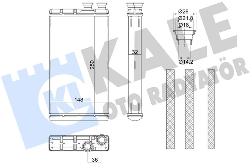 Vw Kalorıfer Radyatörü - Kalorıfer Radyatörü - Kal 370740