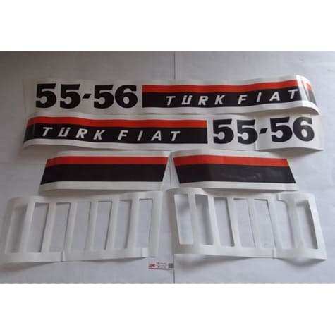 43600 55-56 Yan Yazı Takım Türk Fiat Erd222 5152106-5152107 Erdal C-333 - PY-43600 - PY-43600