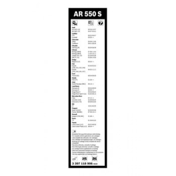 SILECEK SUPURGESI TAKIM AEROTWIN [550 / 530 MM] - BOSCH 3397118906