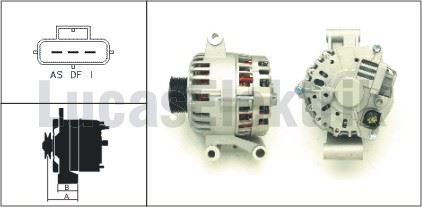 ALTERNATOR 12V 95A TRANSIT 2,4I V184 IV 2,0DI / 2,4DI 00> NORMAL KASNAK - LUCAS LEA0174