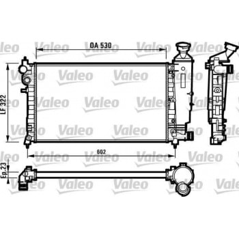 MOTOR SU RADYATORU TU5JP 106 GTI SAXO VTS KLIMALI TU3JP / TU5J4 (1,4 / 1,6 16V) / (96 03) OLCU: (530 - VALEO 731526