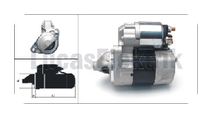 MARŞ MOTORU> 12V/0.9kW/8DİŞ NISSAN/MICRA II 1.0,1.3,1.4 -NOTE 1.4 - LUCAS-LES0288