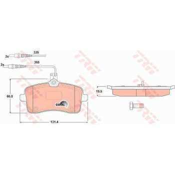 ON FREN BALATASI P407 1,6HDI 110 FAP,1,8 2,0 2,0 HDI 135 FAP 04>FISLI - TRW GDB1594