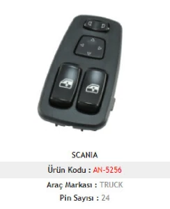 Unıversal Cam Anahtarı>scanıa Sol - Mcar-An5256