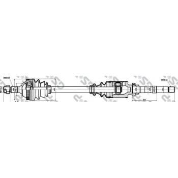 AKS SAG KOMPLE P306 P405 YM TU3 2 (1,4 KARBIRATORLU) P306 YM TU5JP (1,6 8V) / (DIS FREZE:25 IC FREZE - GSP 245158