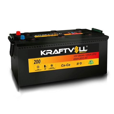 AKU 12V 200 AH C (518×279×240) - KRAFTVOLL 18020007