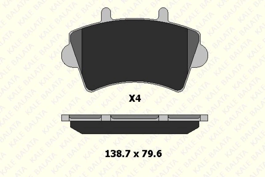 Renault On Fren Balatası Master II Movano İnterstar 01> - Kale B 23613 178 04 Ans