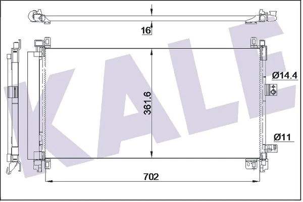 Psa Klima Radyatoru 508- C5 III - Kale 355155
